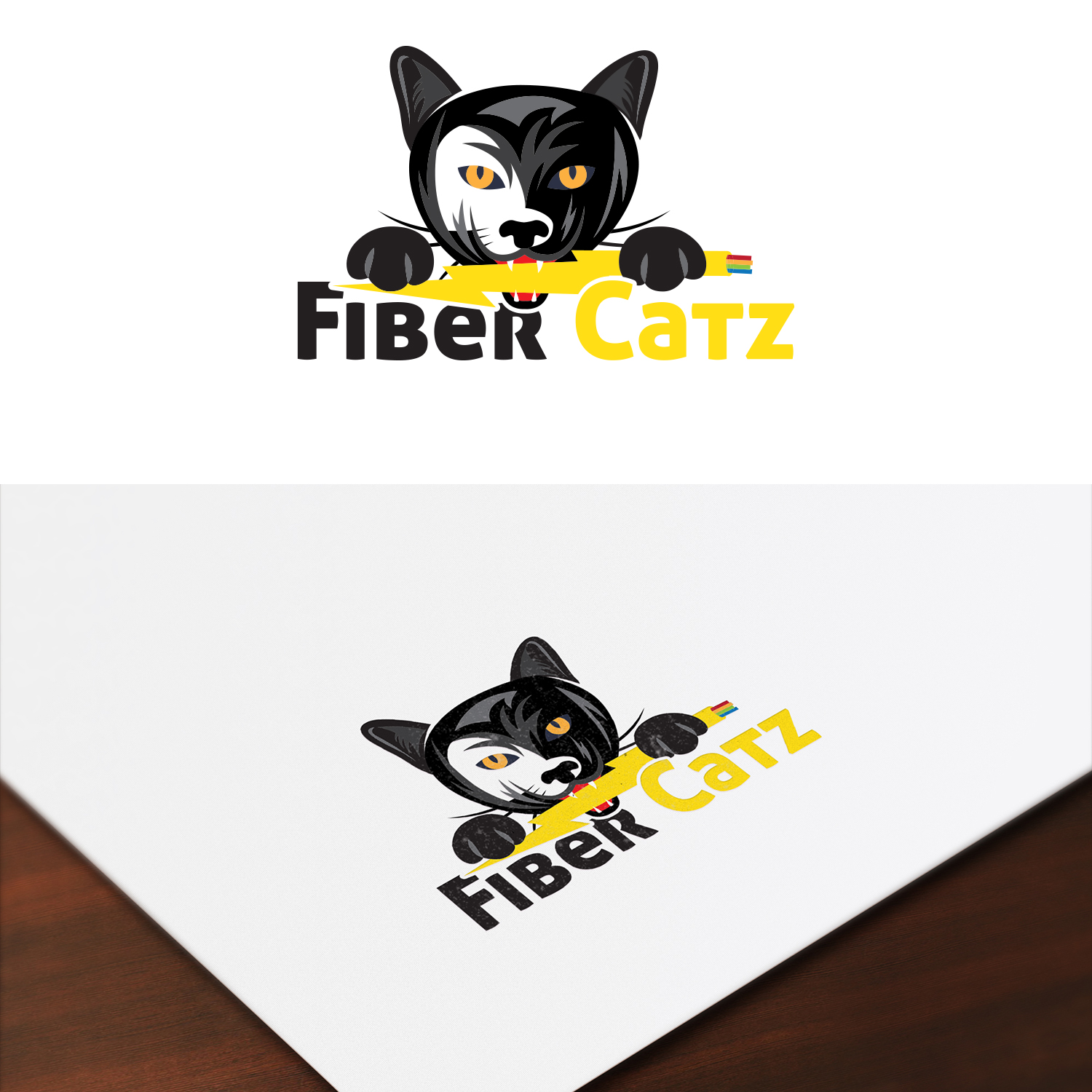 Diseño de Logo por Maxo-Biz para Fiber Catz | Diseño #28279829