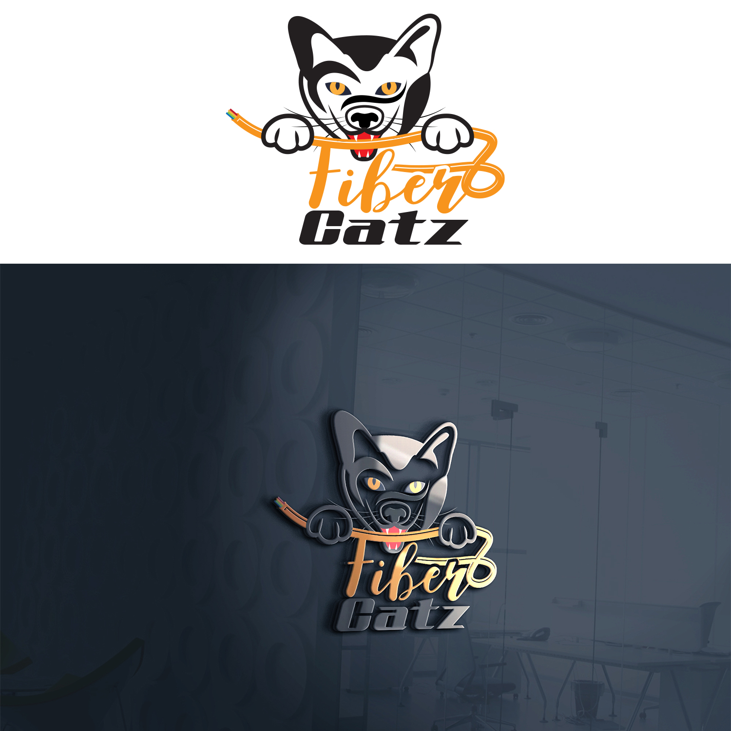 Diseño de Logo por Maxo-Biz para Fiber Catz | Diseño #28279831