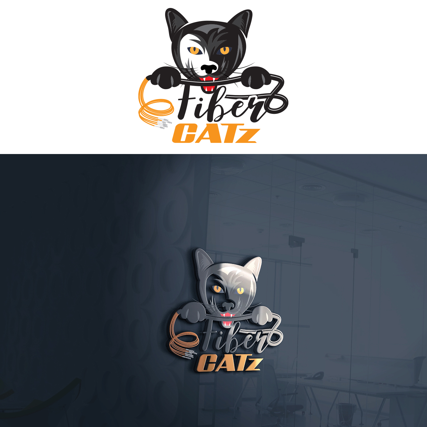 Diseño de Logo por Maxo-Biz para Fiber Catz | Diseño #28290273