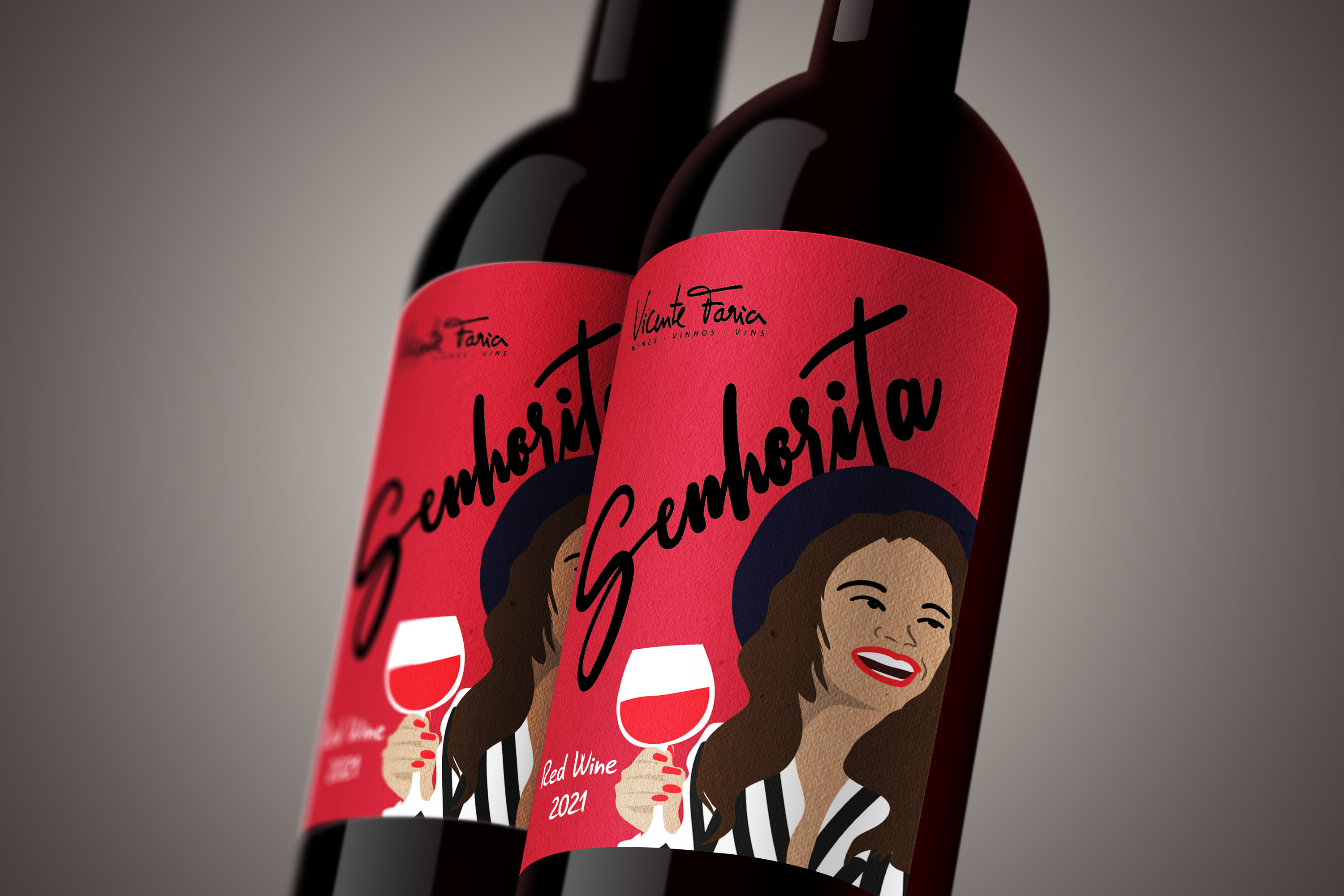 Label Design by Aliaksandr for Vicente Faria Vinhos S.A. | Design #28321029