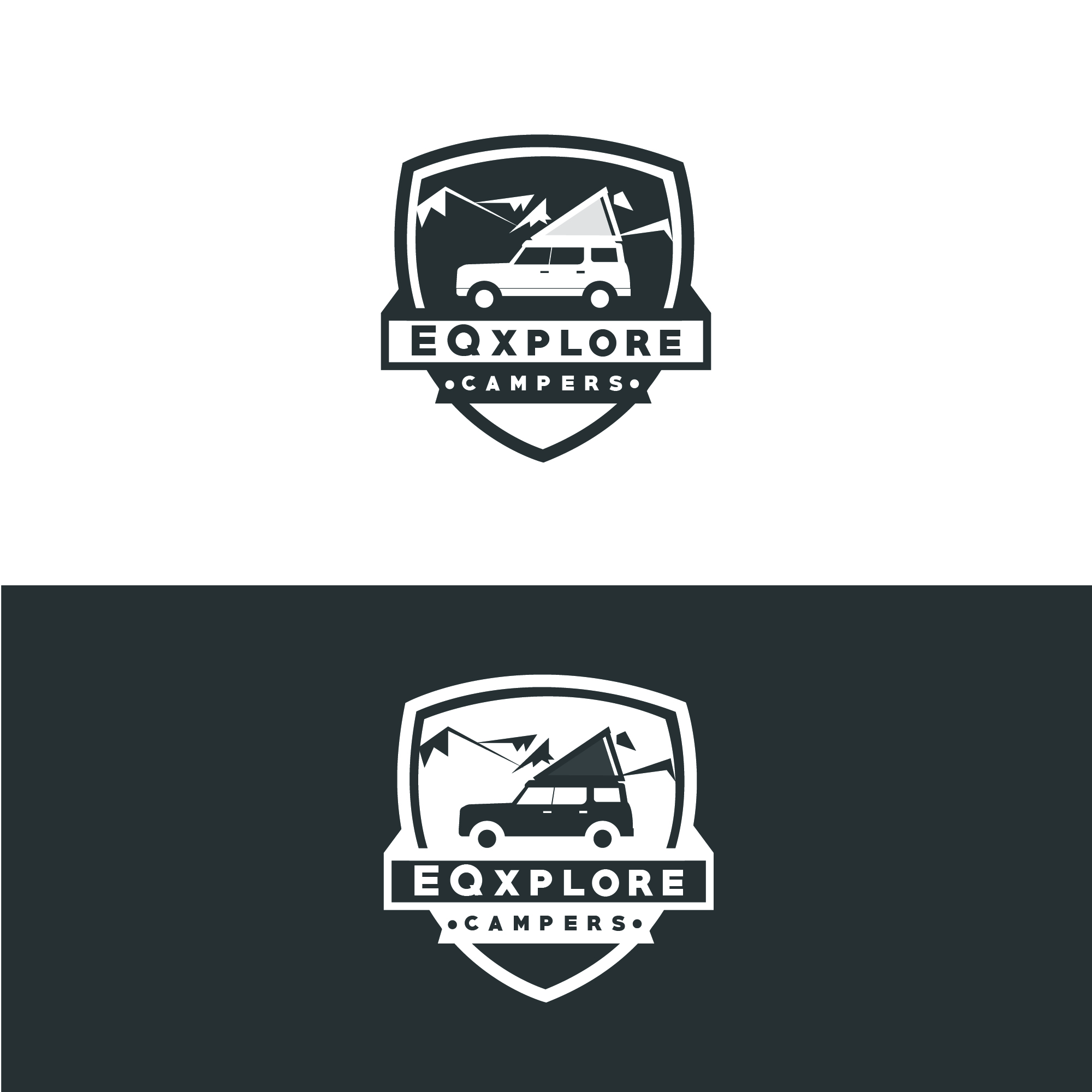Logo Design by alitjuara for EQxplore Campers | Design #28312356