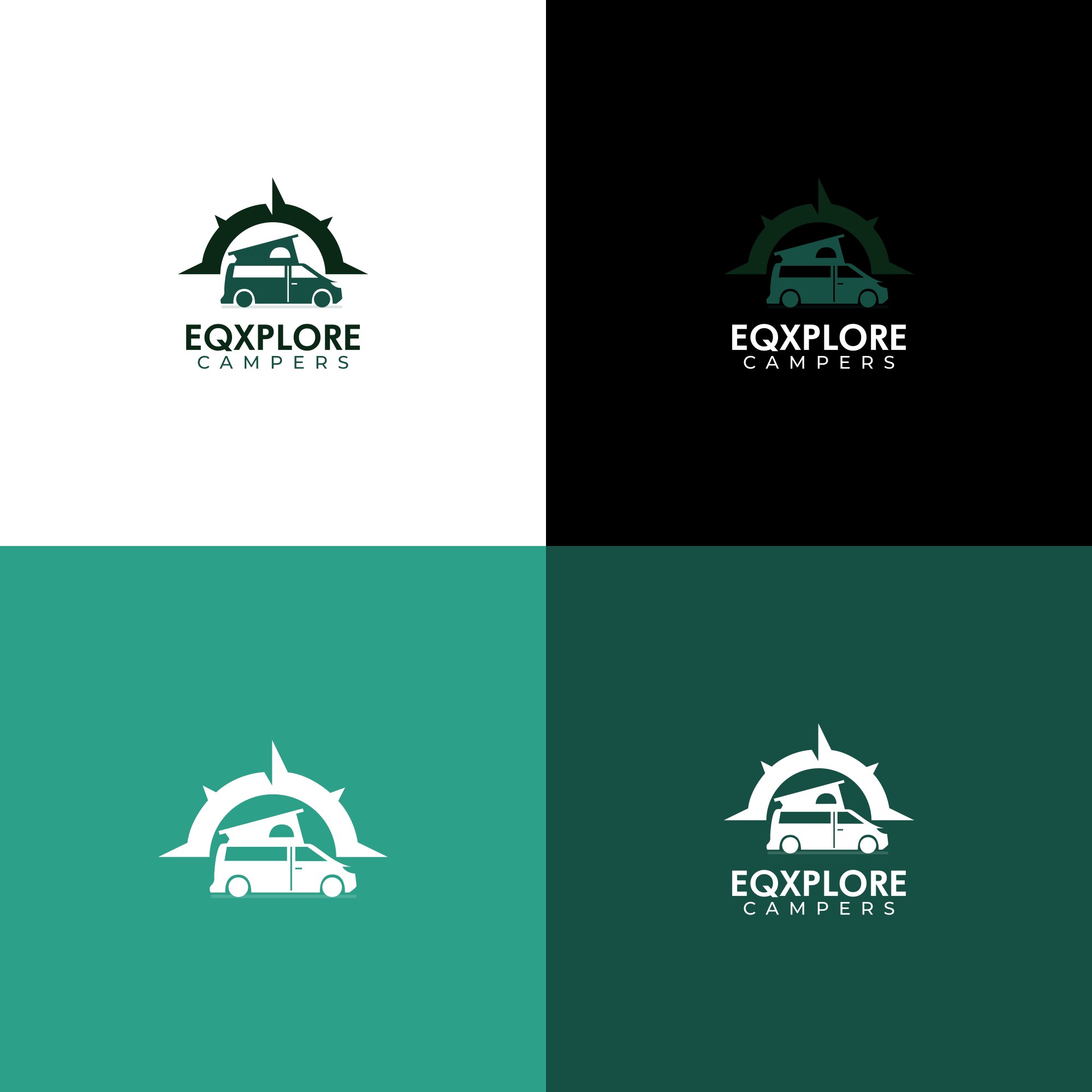 Logo Design by alitjuara for EQxplore Campers | Design #28312359