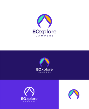 Logo Design by Hakim Febrian for EQxplore Campers | Design #28308584