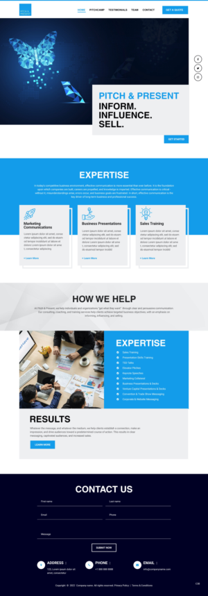 Web Design by pb for this project | Design: #28311075