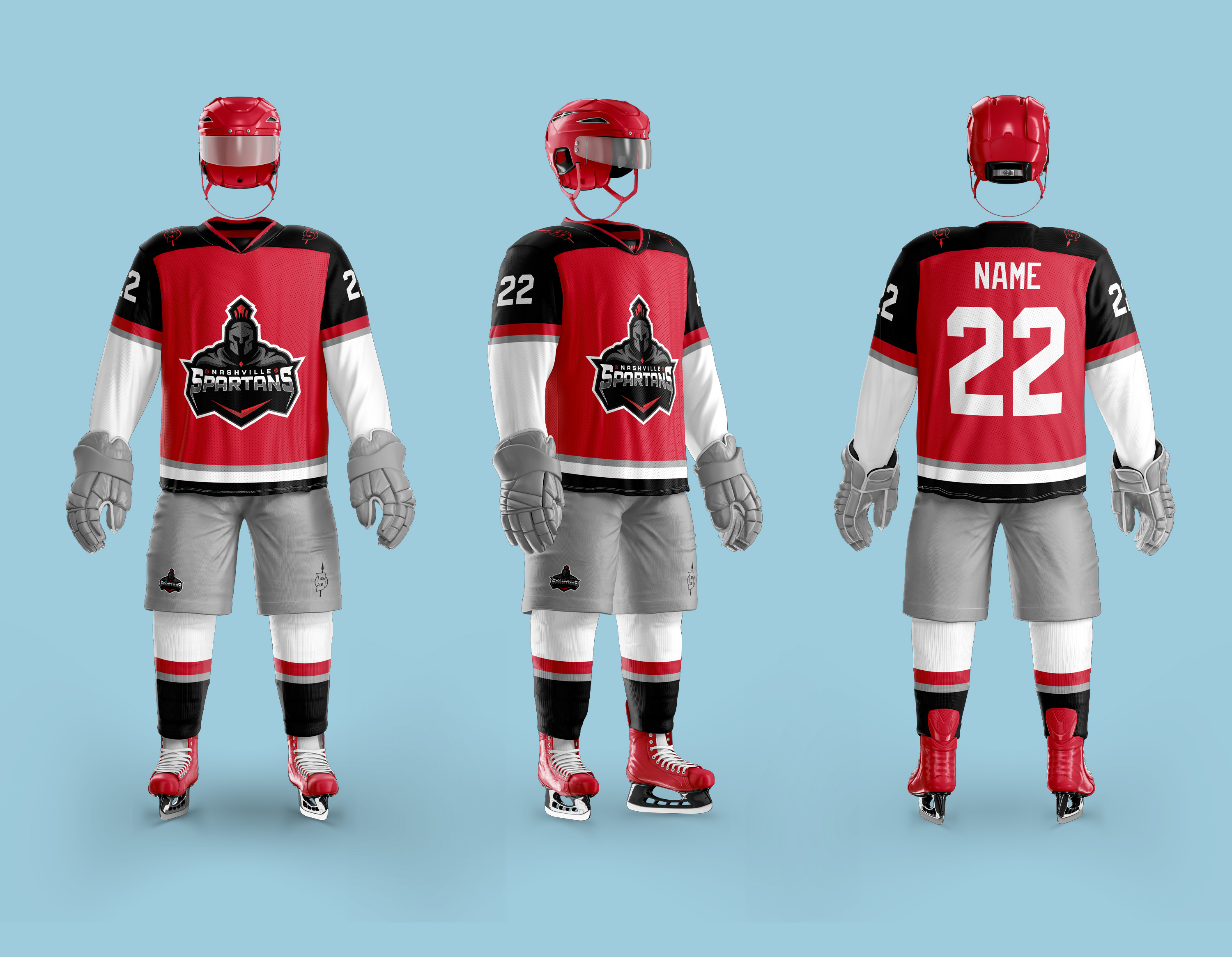 T-shirt Design by RenCan for Nashville Spartans Hockey | Design #28297737