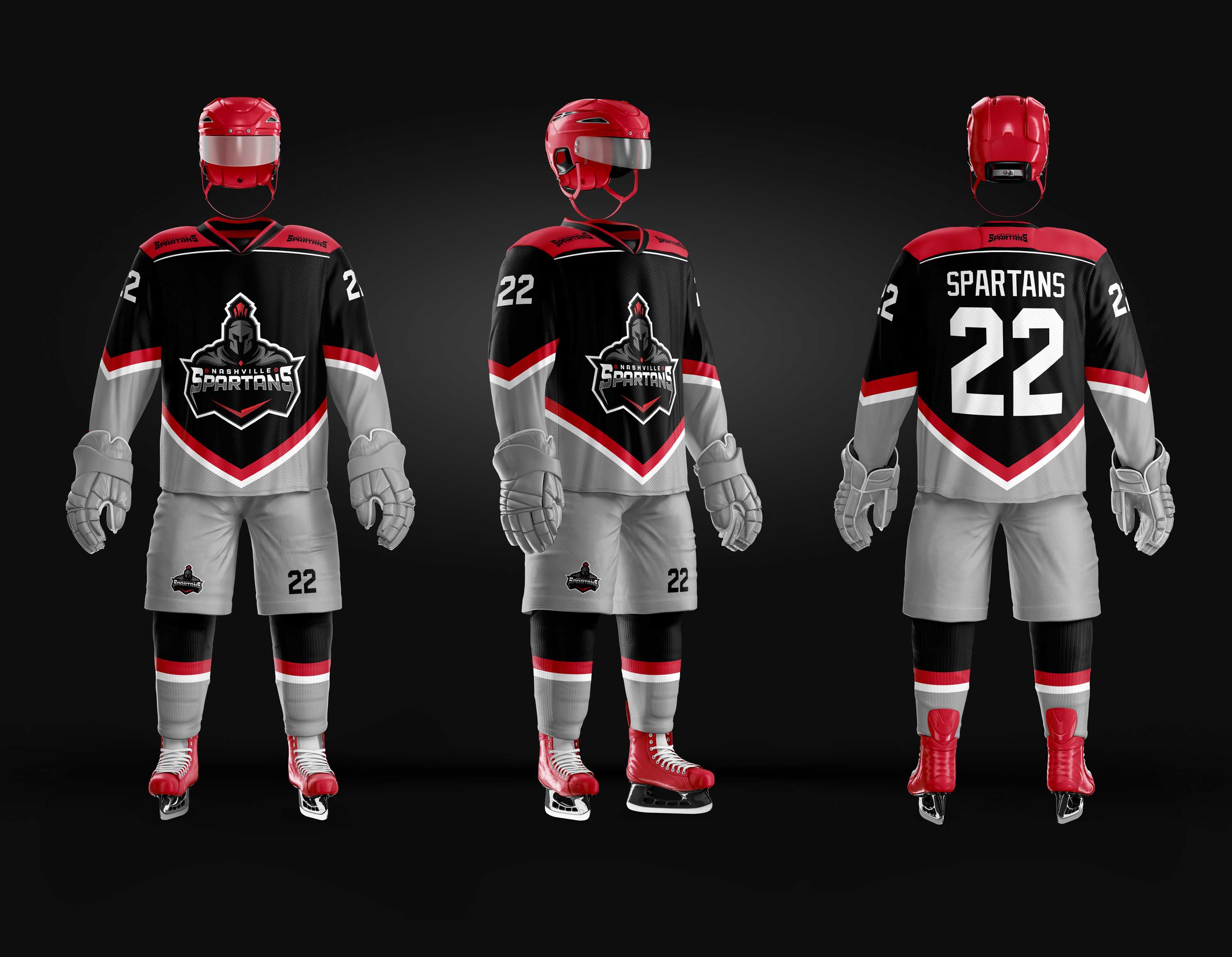 T-shirt Design by RenCan for Nashville Spartans Hockey | Design #28298483