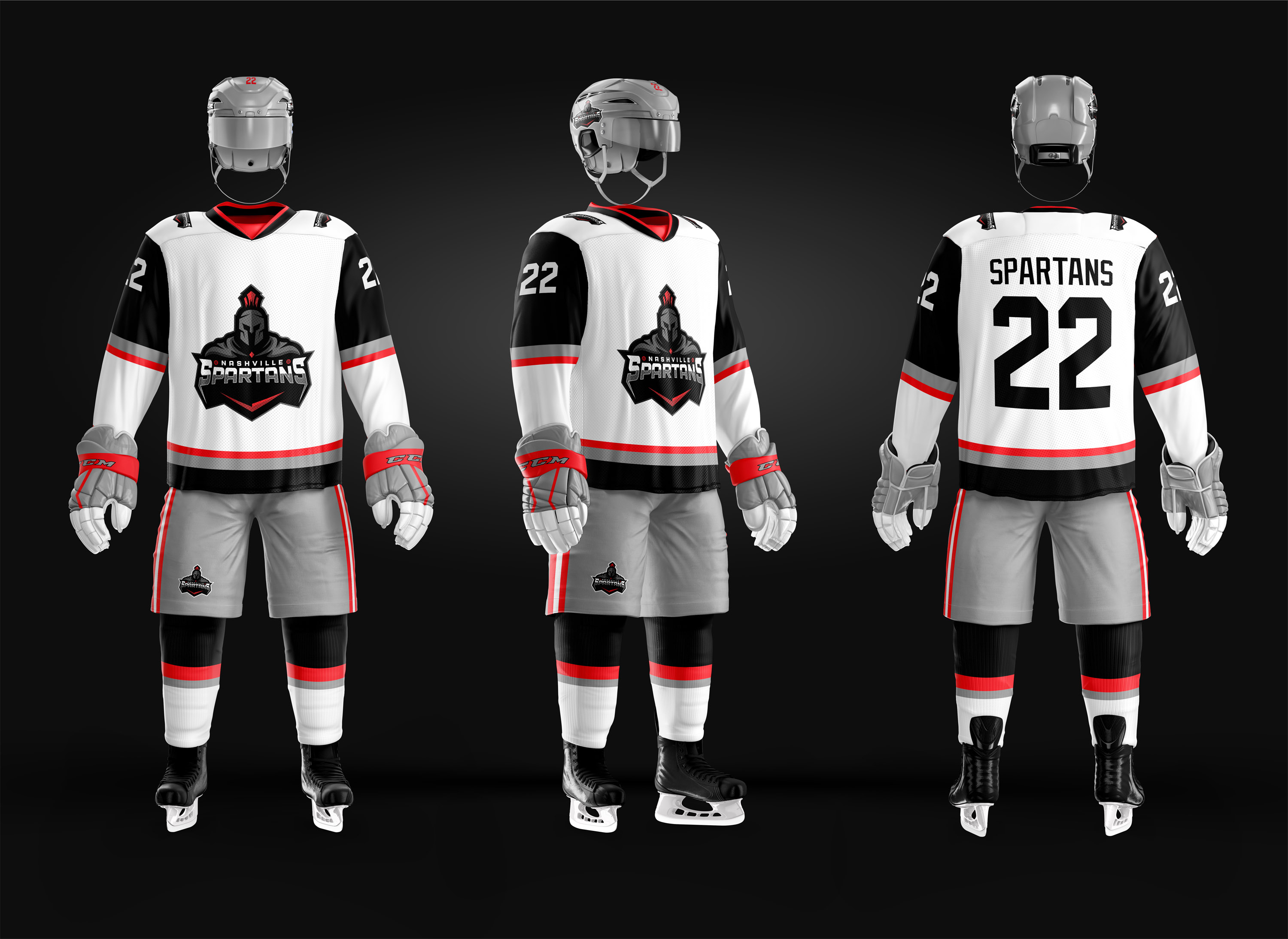 T-shirt Design by RenCan for Nashville Spartans Hockey | Design #28322993