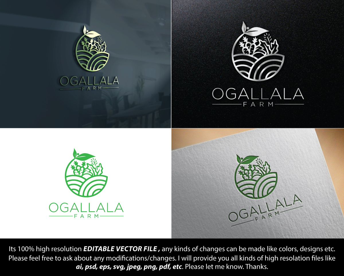 Logo-Design von FireflyArt für Ogallala Farm, LLC | Design #28284137