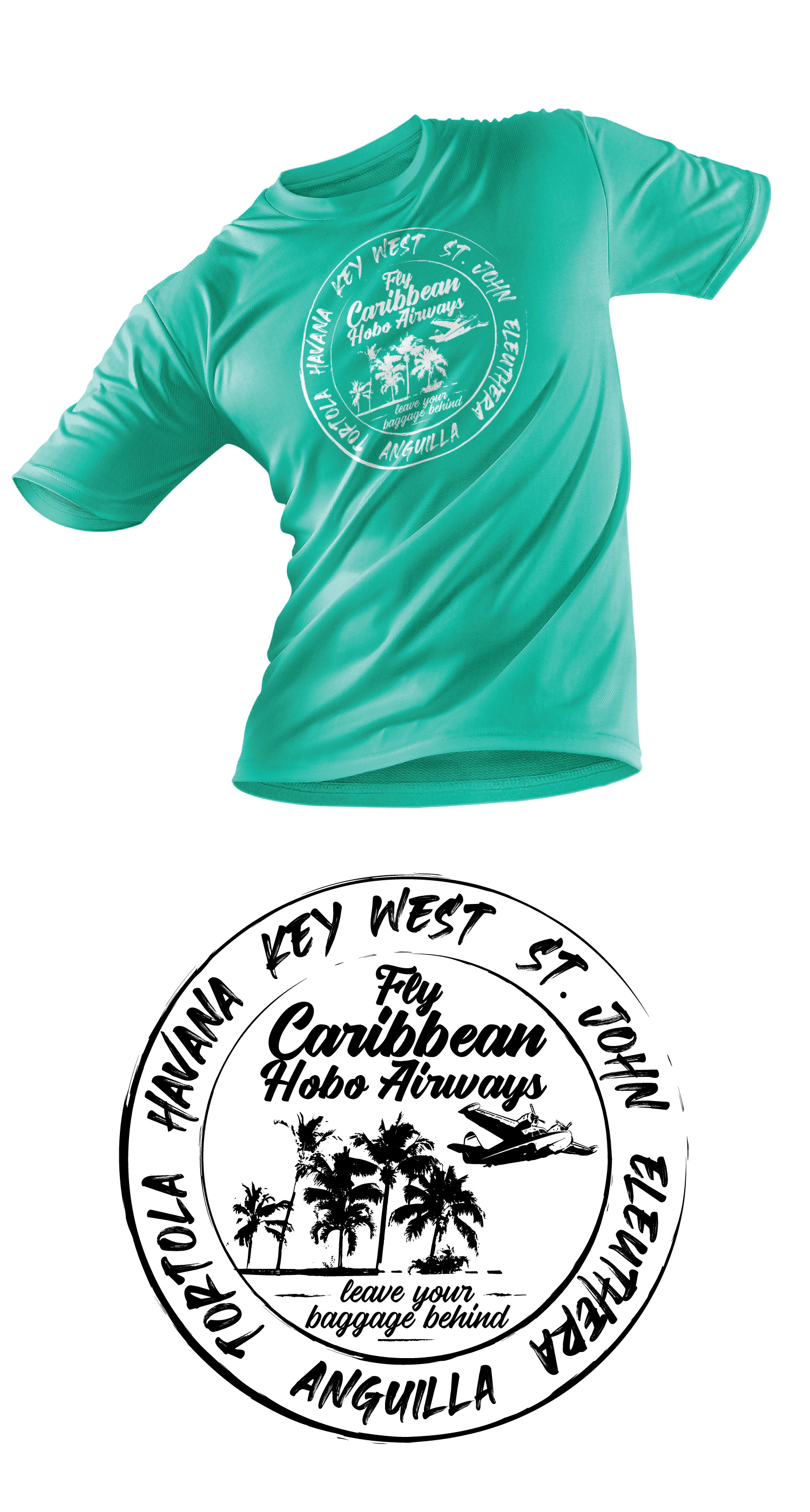 T-shirt Design by Sergio Coelho for Caribbean Hobo | Design #28285453
