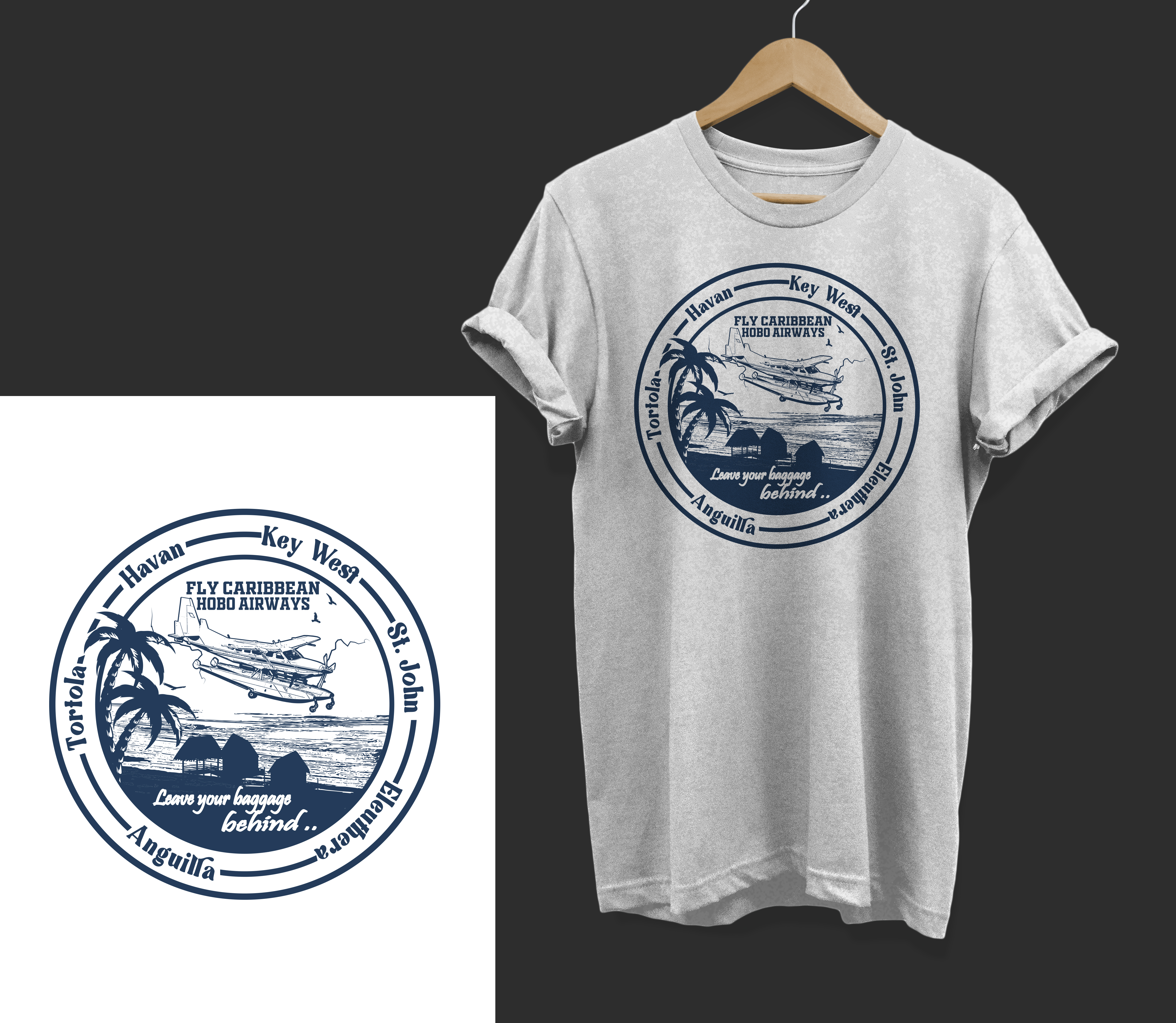 T-shirt Design by Graphic Storm for Caribbean Hobo | Design #28284493