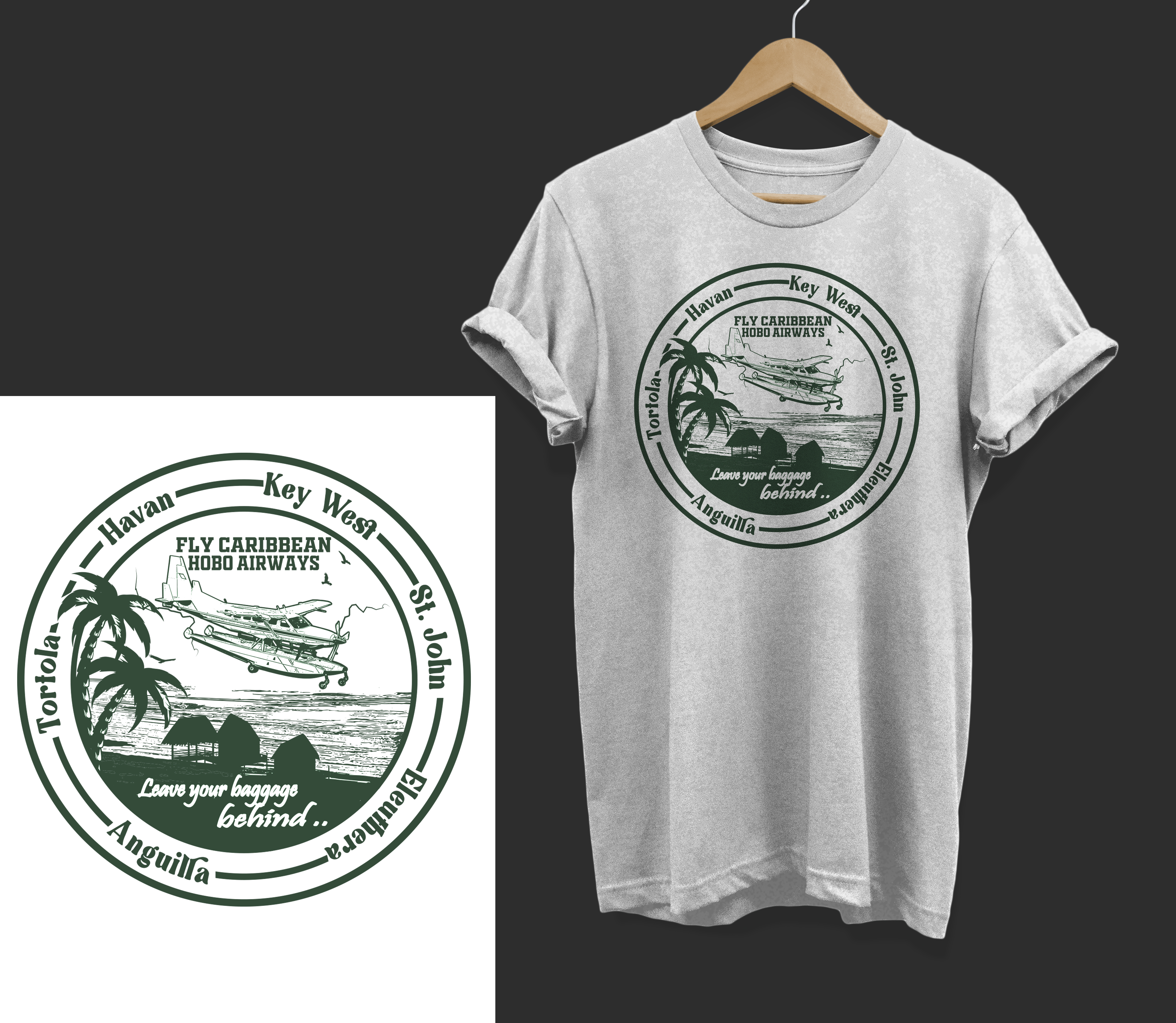 T-shirt Design by Graphic Storm for Caribbean Hobo | Design #28284495