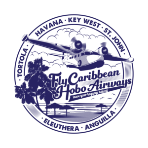 A tropical airways in the Caribbean Islands ....Fly Caribbean Hobo Airways. | T-Shirt-Design von PedagingPlastik
