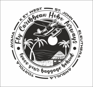 A tropical airways in the Caribbean Islands ....Fly Caribbean Hobo Airways. | T-Shirt-Design von tt-67