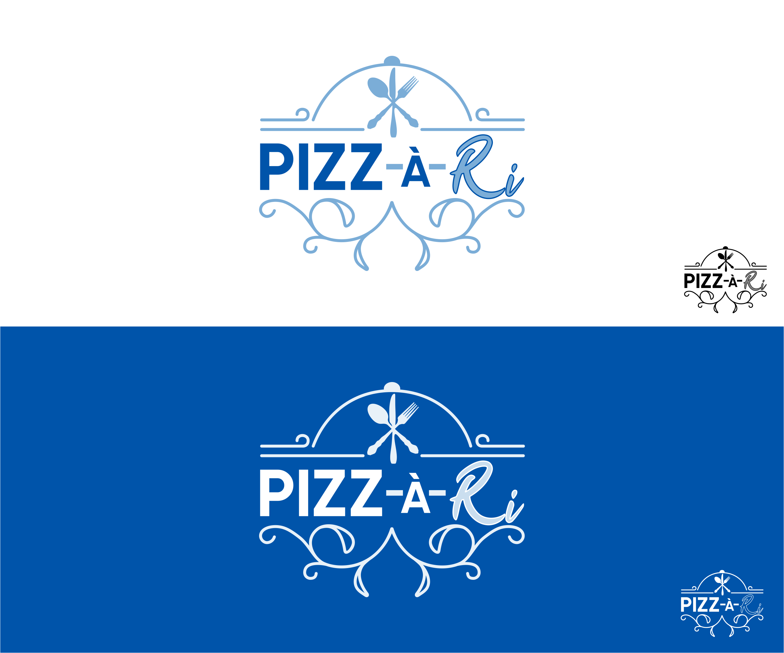 Logo Design by Tony Bishop for Pizz-a-Ri | Design #28287225