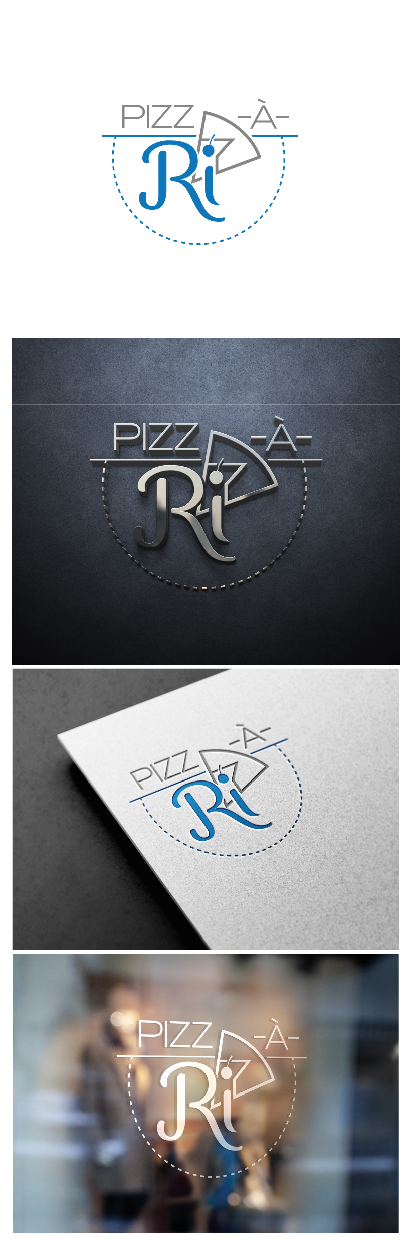 Diseño de Logo por AbhishekkM'24 para Pizz-a-Ri | Diseño #28286259