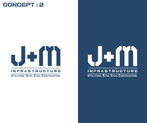 Logo Design by RS_Design for J+M Infrastructure | Design: #28287079