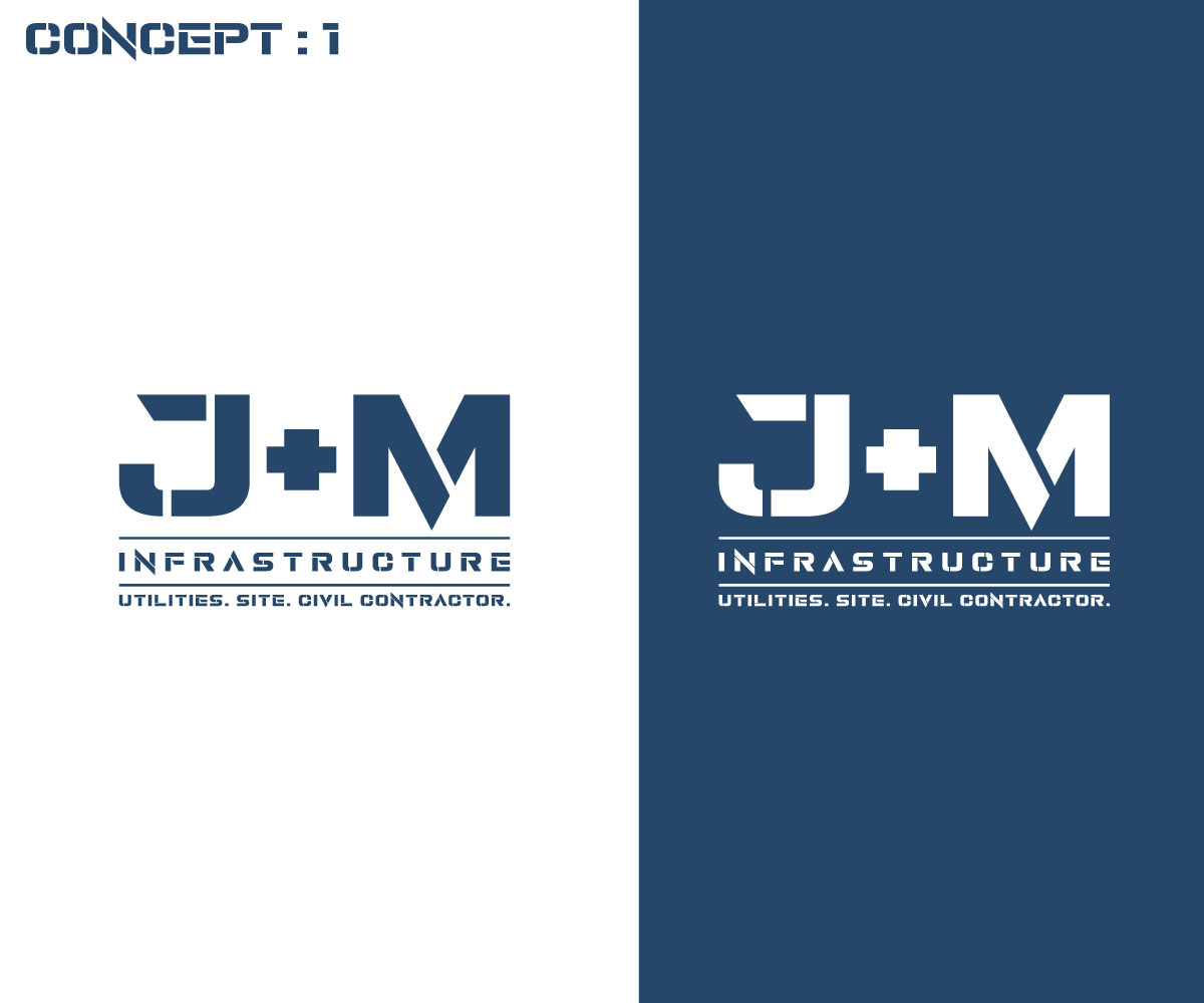Logo Design by RS_Design for J+M Infrastructure | Design #28287080