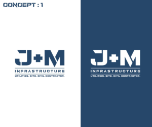 Logo Design by RS_Design for J+M Infrastructure | Design: #28287080