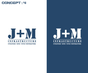 Logo Design by RS_Design for J+M Infrastructure | Design: #28287082