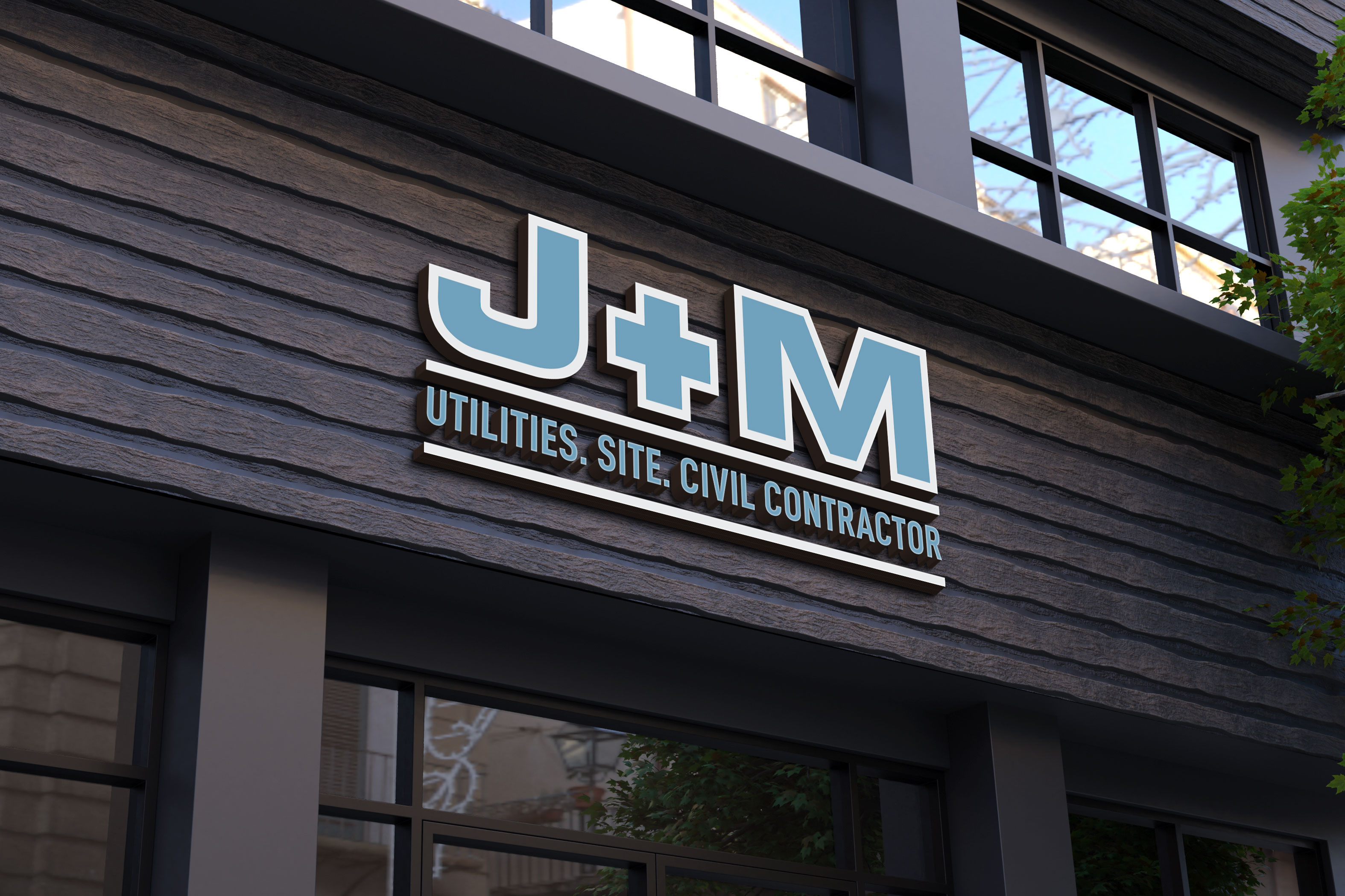 Logo Design by Kavth for J+M Infrastructure | Design #28320582