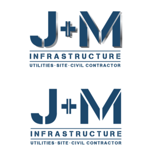 Logo Design by H4R5Z for J+M Infrastructure | Design: #28287227