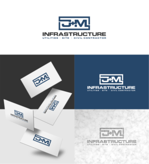 Logo Design by artswolf for J+M Infrastructure | Design: #28313336