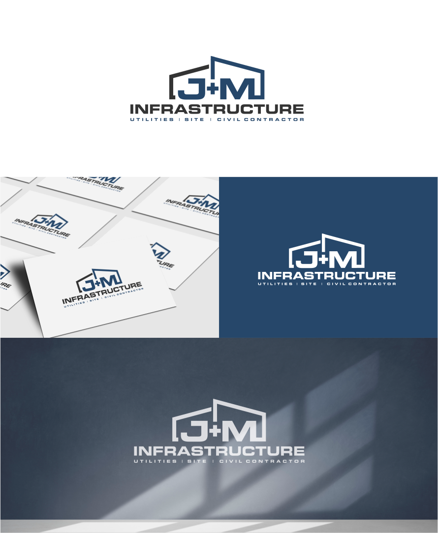 Logo Design by artswolf for J+M Infrastructure | Design #28313341