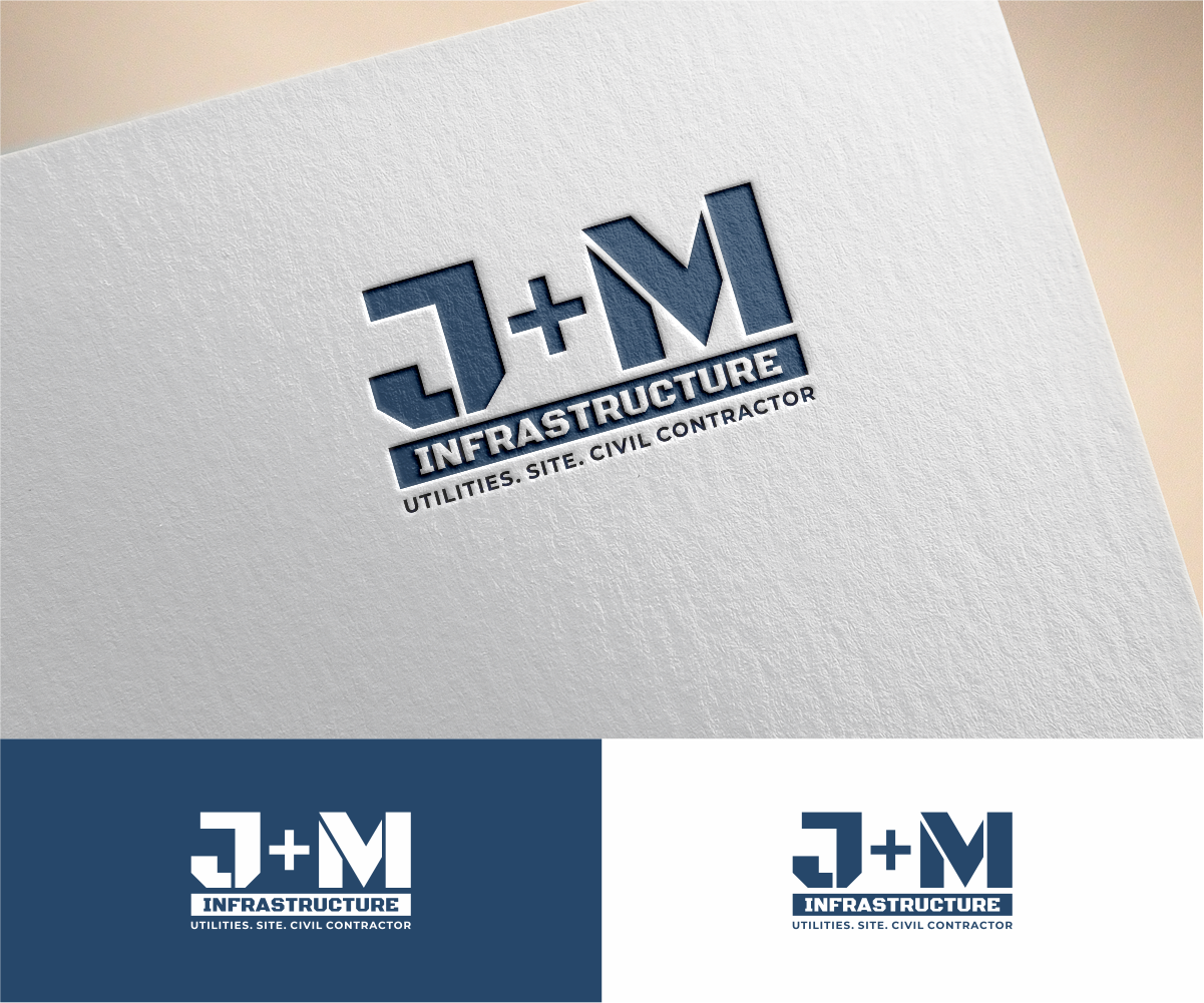Logo Design by MKR for J+M Infrastructure | Design #28288177