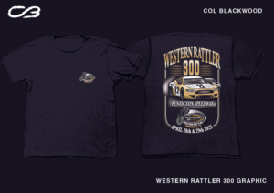 Western Rattler 300 at the Penticton Speedway | Diseño de Camiseta por Col 3