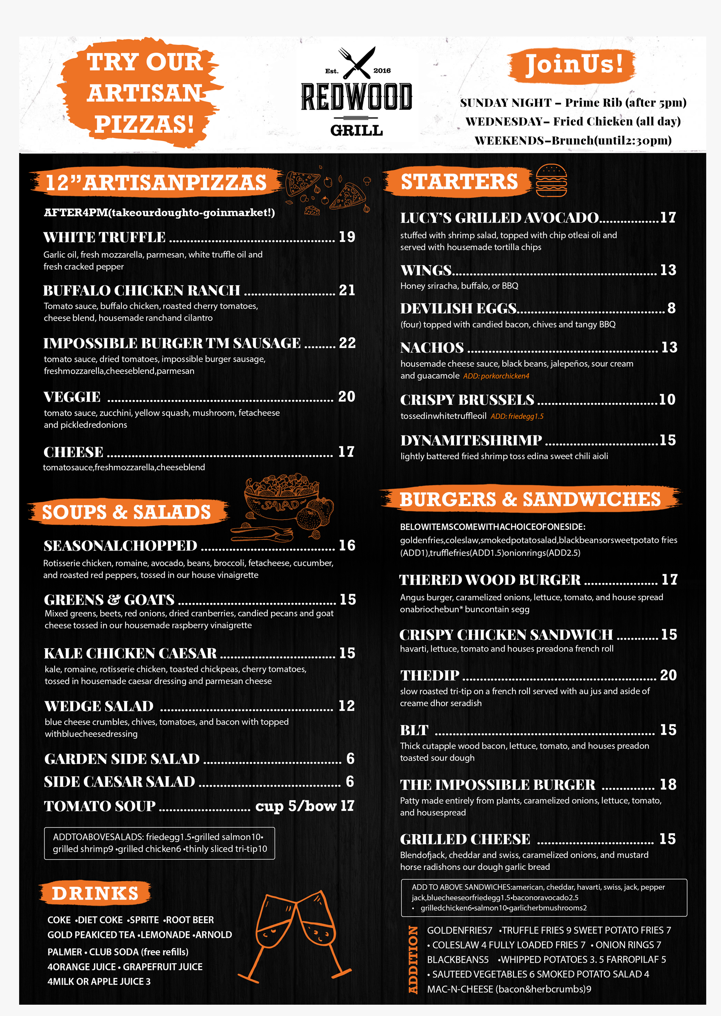 Menu Design by SAI DESIGNS for this project | Design #28321585