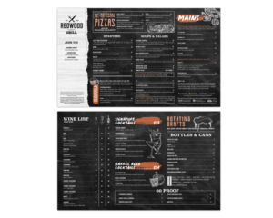 Menu Design by Luniere Designs