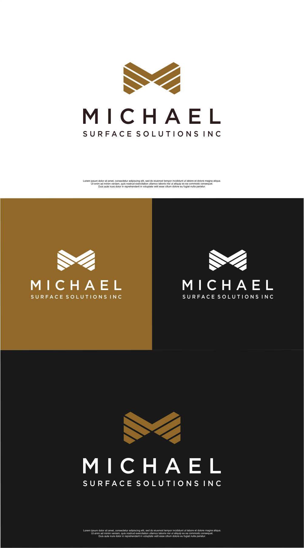 Logo Design by MASH Std for Michael Flooring,Inc | Design #28307241