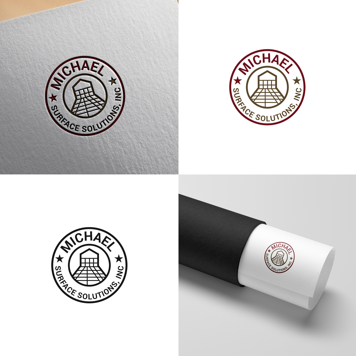 Logo Design by Maxo-Biz for Michael Flooring,Inc | Design #28303284