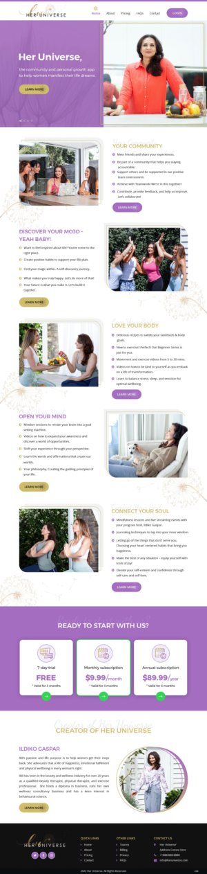 Fitness Website | Diseño Web por pb