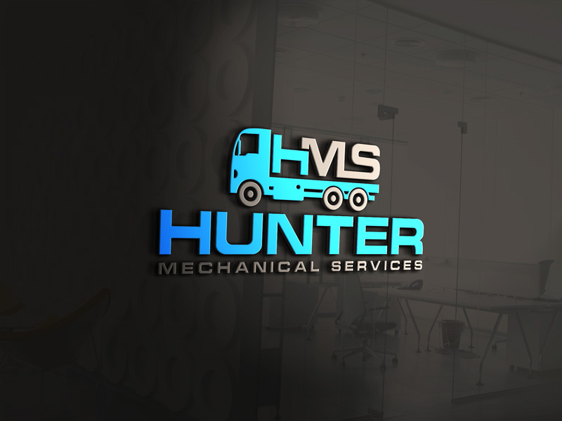 Logo Design by Runner247 for Hunter Mechanical Services | Design #28299449