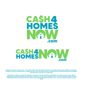 Cash For Homes Now .com | Logo Design by CreativeGwen™