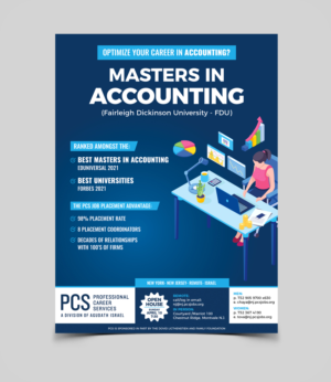 Ranked Amongst the Best Masters in Accounting Programs in USA | Flyer Design by SnehaCreative
