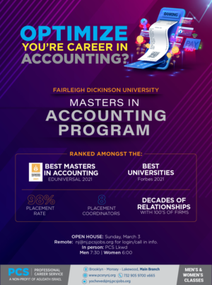 Ranked Amongst the Best Masters in Accounting Programs in USA | Flyer Design by CDS Creative