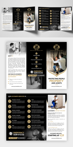Our Strap Line is " Protecting People, Property & Assets "  | Flyer-Design von debdesign
