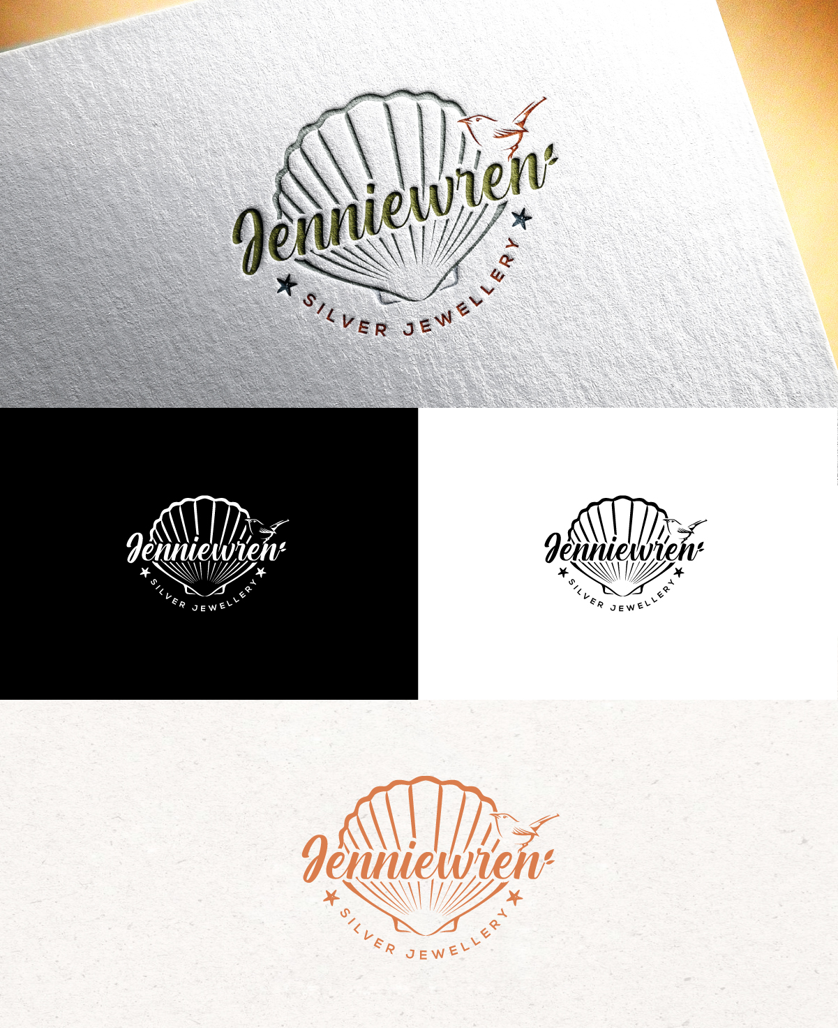 Logo Design by Logo Stock for Jenniewren Silver Jewellery | Design #28310478