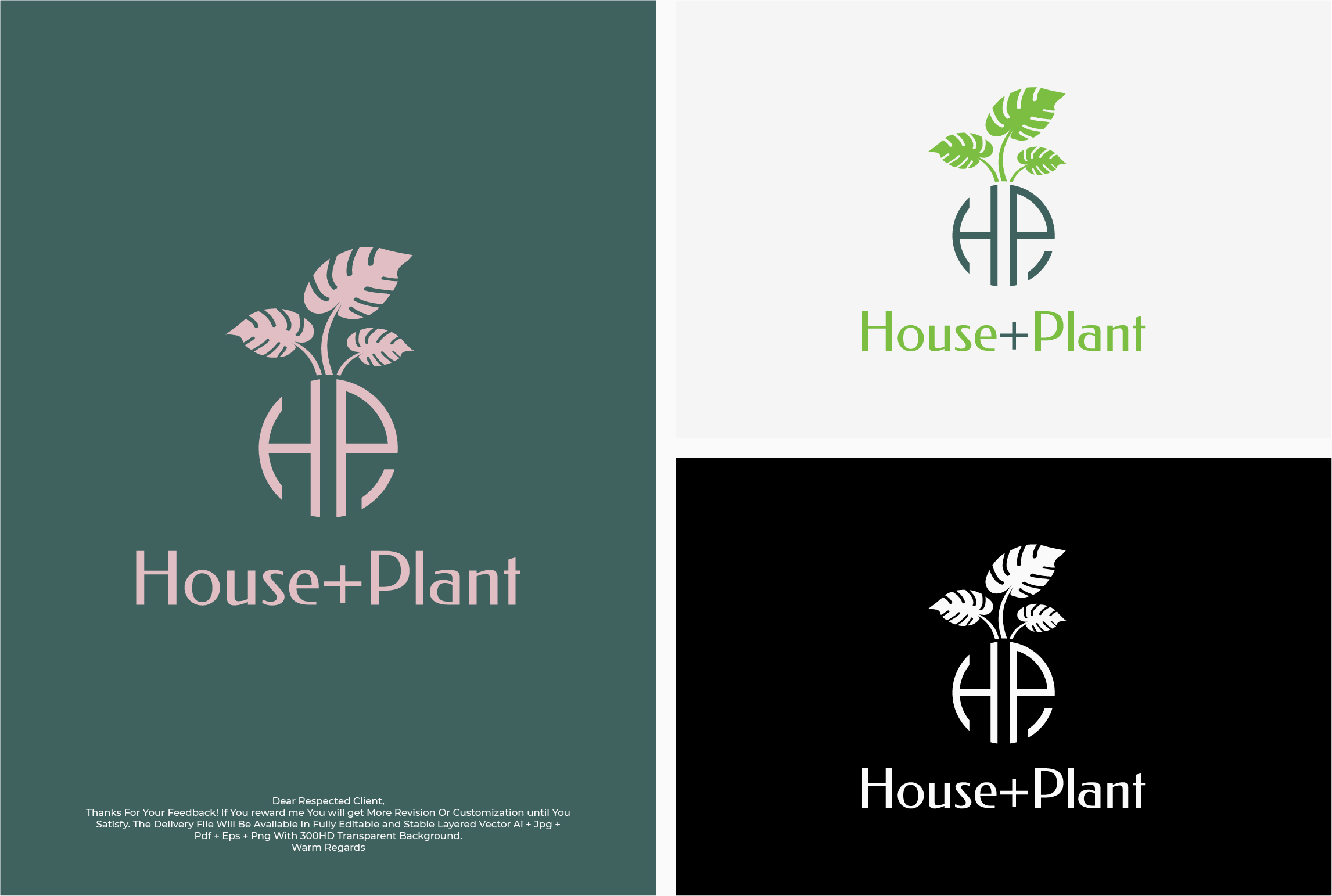 Logo Design by Riad | Branding & Logo Expert for House + Plant | Design #28339934