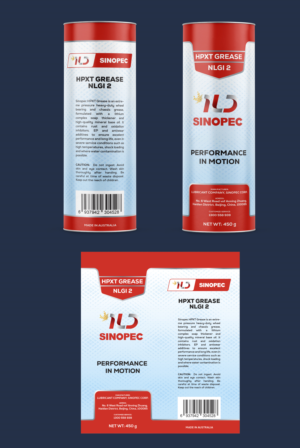 ILD Sinopec grease cartridge label design project | Etikett-Design von 68_Design