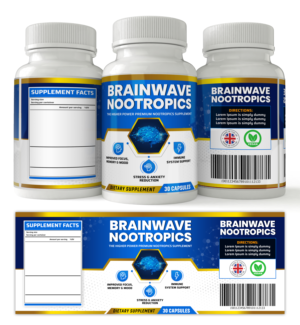 Etikett-Design von SAI DESIGNS für Brainwave Nootropics | Design: #28345305