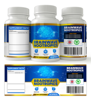 Etikett-Design von SAI DESIGNS für Brainwave Nootropics | Design: #28345927
