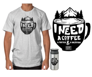 Coffee Company Needs T-Shirt and Sticker Design With Quote + Coffee Co Logo | Diseño de Camiseta por cithuwill