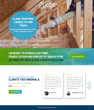 Landing Page Design by pb for C2S Development | Design: #28316191