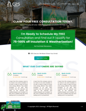 Landing Page Design by pb for C2S Development | Design: #28316192
