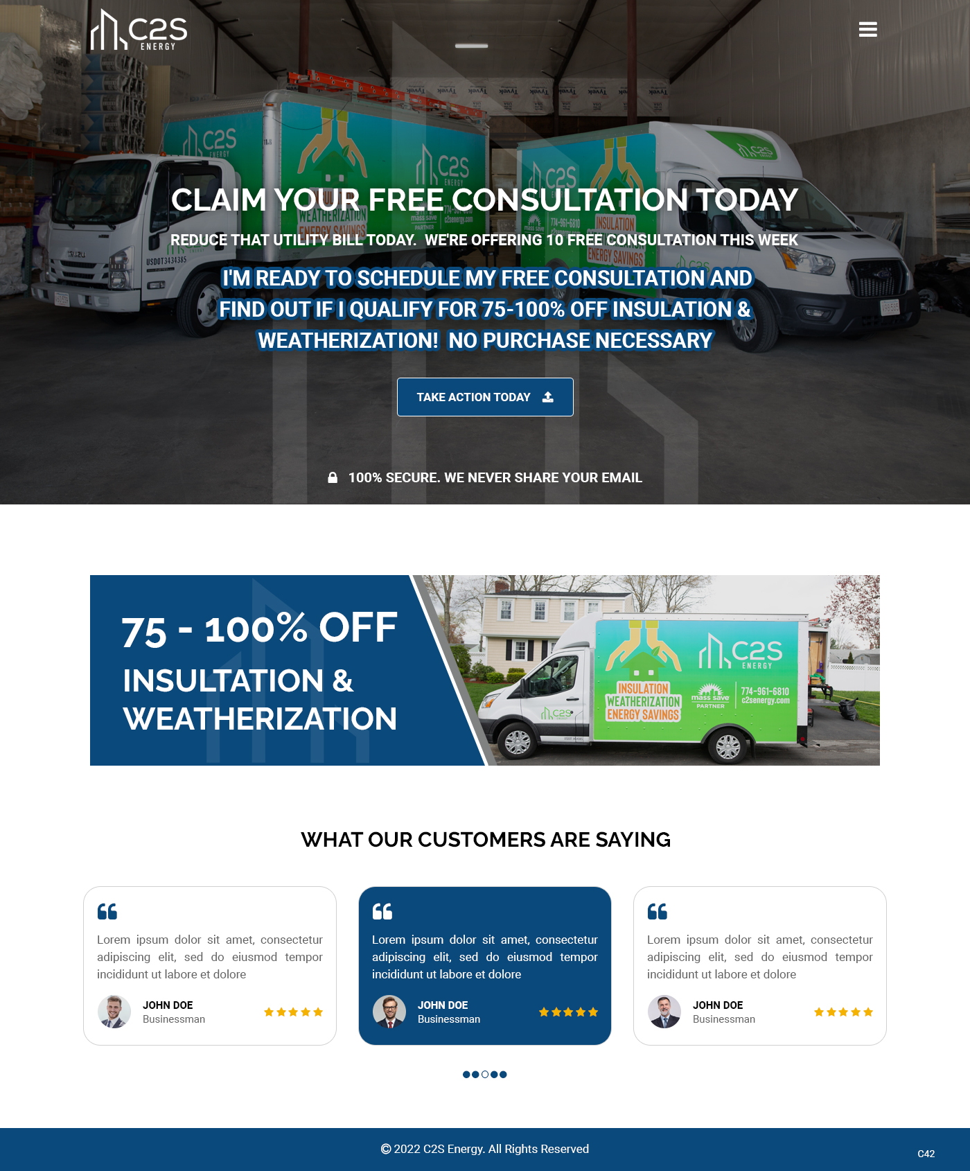 Landing Page Design by pb for C2S Development | Design #28316193