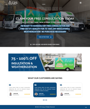 Landing Page Design by pb for C2S Development | Design: #28316193