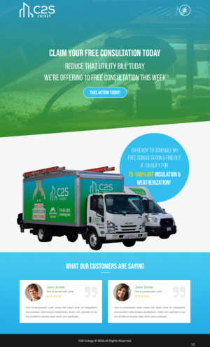 Landing Page Design by pb for C2S Development | Design: #28316194